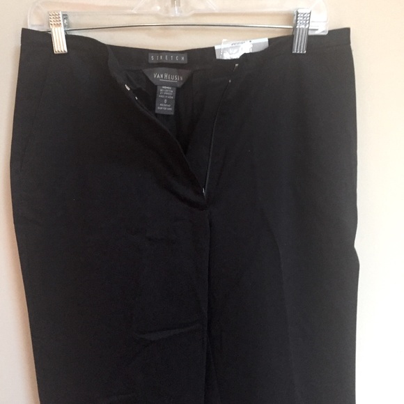 NWT Van Heusen Flare Leg Contour Waist Mid-Rise Stretch Pants Sz 8 - Picture 2 of 11